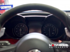 Alfa Romeo Giulia Instrument Cluster Cover - Carbon Fiber - Quadrifoglio Model